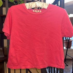 Amp cropped babe tee pink size S